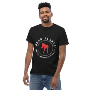 PornFlakes Red Men’s heavyweight tee